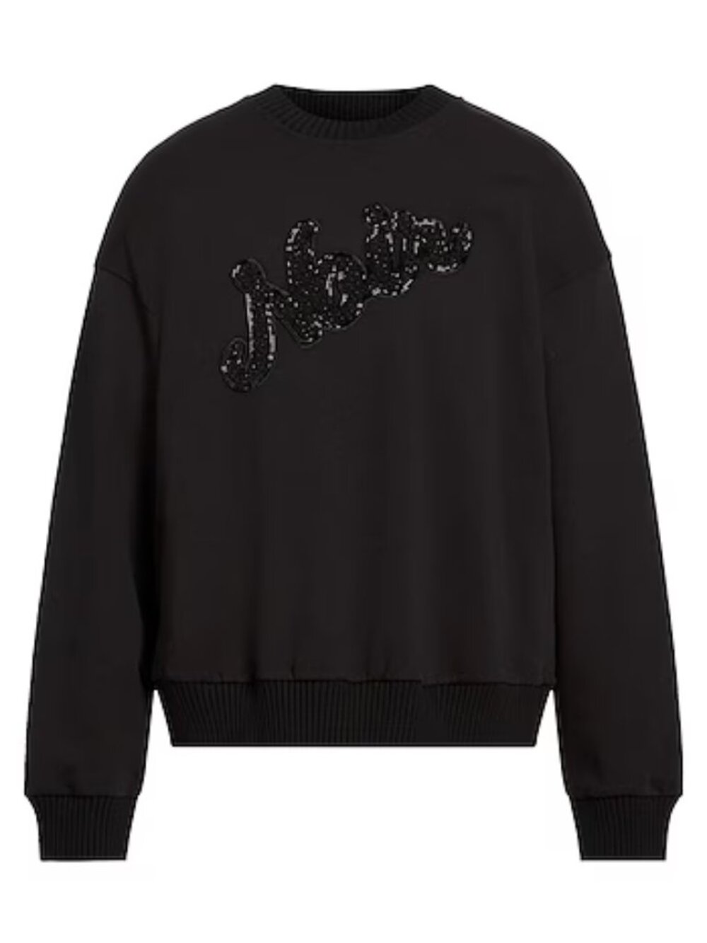 Emporio Armani Noir Script Hoodie, Black, Size Large, New With Tags